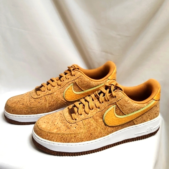 Nike Air Force 1 '07 PRM Cork Flux Happy Pineapple Sneakers (M size 10) - Picture 4 of 14